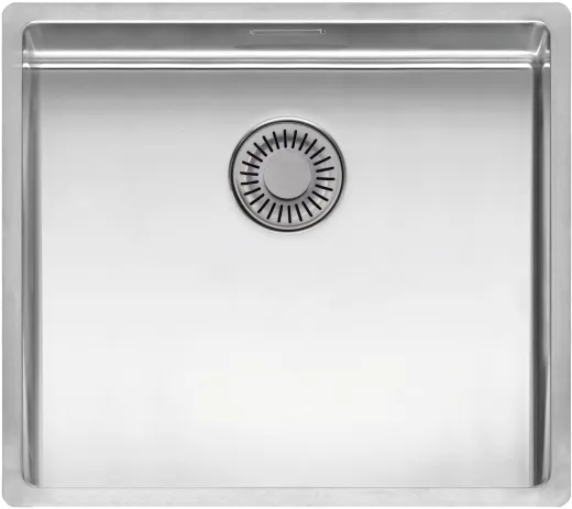 REGINOX K�chensp�le New York 45x40 (L) Comfort Einbausp�le Edelstahl 3 in 1 mit Flachrand Siebkorb als Stopfenventil
