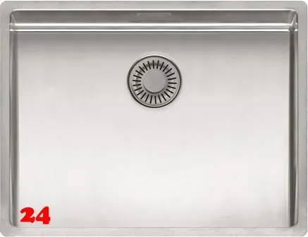 REGINOX Küchenspüle New York 55x40 (L) Comfort Einbauspüle Edelstahl 3 in 1 mit Flachrand Siebkorb als Stopfenventil REGINOX Küchenspüle New York 55x40 (L) Comfort Einbauspüle Edelstahl 3 in 1 mit Flachrand Siebkorb als Stopfenventil