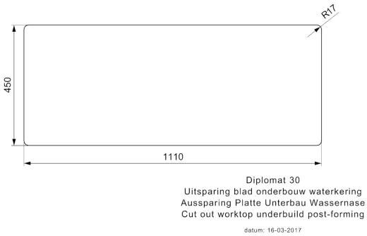 REGINOX Clean & Care Diplomat 30 (R) KG-CC Einbausp�le Edelstahl Doppelsp�le mit Einbaurand ohne �berlauf medizinischer Bereich