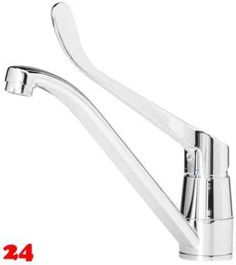 REGINOX K�chenarmatur Chena MED Chrom (R35238) Einhebelmischer Med. Bereich Unterarmbedienung 360� schwenkbarer Auslauf