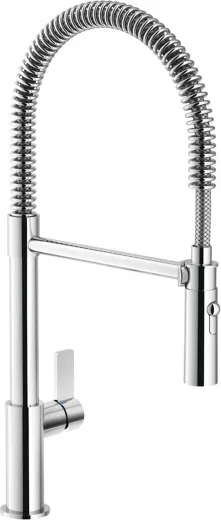 REGINOX K�chenarmatur Yukon Semi Pro Chrom (R31582) Einhebelmischer mit Pendelbrause umstellbar 360� schwenkbarer Auslauf