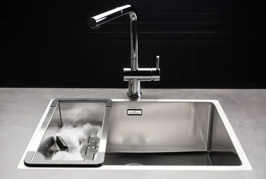 REGINOX K�chenarmatur Cedar Chrom (R31636) Einhebelmischer mit Zugauslauf 360� schwenkbarer Auslauf