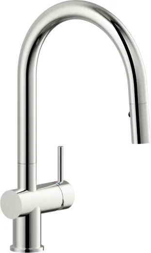 REGINOX K�chenarmatur Flint Chrom (R31650) Einhebelmischer mit Zugauslauf als Schlauchbrause umstellbar