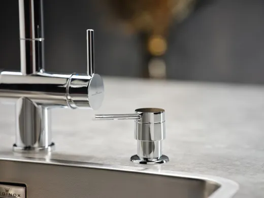 REGINOX K�chenarmatur Flint Chrom (R31650) Einhebelmischer mit Zugauslauf als Schlauchbrause umstellbar