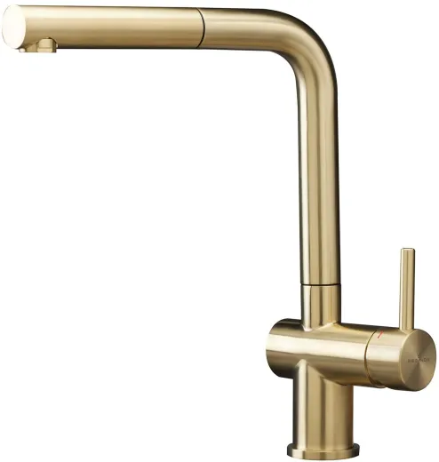 REGINOX K�chenarmatur Cedar II Gold PVD (R38796) Einhebelmischer mit Zugauslauf 360� schwenkbarer Auslauf