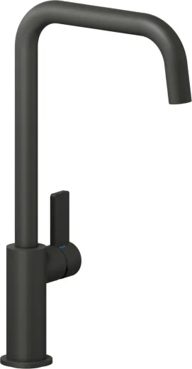 REGINOX K�chenarmatur Pearl Schwarz matt (R32800) Einhebelmischer mit Festauslauf 360� schwenkbarer Auslauf