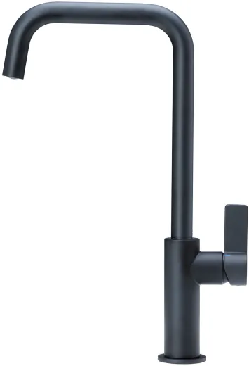 REGINOX K�chenarmatur Pearl Schwarz matt (R32800) Einhebelmischer mit Festauslauf 360� schwenkbarer Auslauf