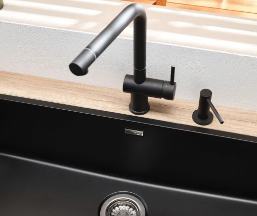 REGINOX Seifenspender Schwarz Sp�lmittelspender / Dispenser (R35450)