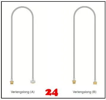 QUOOKER Zulaufverl�ngerung COMBI (+) B nur kaltwasserseitig (EHB100)