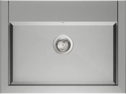 KUNe Arbeits-/ Mehrzweckbecken Novum 60 PWB22-60 K320 wandh�ngend gekantetes und geschwei�tes Ausgussbecken Verblendung Edelstahl geschliffen