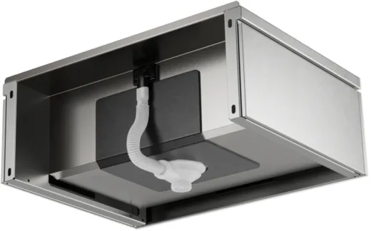 KUNe Arbeits-/ Mehrzweckbecken Novum 60 PWB22-60 K320 wandh�ngend gekantetes und geschwei�tes Ausgussbecken Verblendung Edelstahl geschliffen