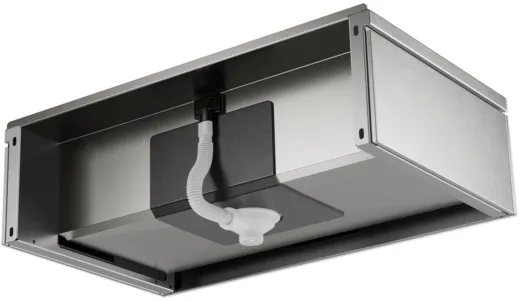 KUNe Arbeits-/ Mehrzweckbecken Novum 80 PWB22-80 K320 wandh�ngend gekantetes und geschwei�tes Ausgussbecken Verblendung Edelstahl geschliffen