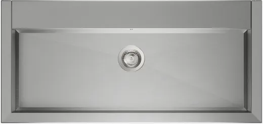 KUNe Arbeits-/ Mehrzweckbecken Novum 100 PWB22-100 K320 wandh�ngend gekantetes und geschwei�tes Ausgussbecken Verblendung Edelstahl geschliffen