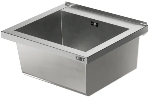 KUNe Arbeits-/ Mehrzweckbecken Alevum 45 KWB25-45 wandh�ngend gekantetes und geschwei�tes Ausgussbecken (Beckentiefe 250mm)
