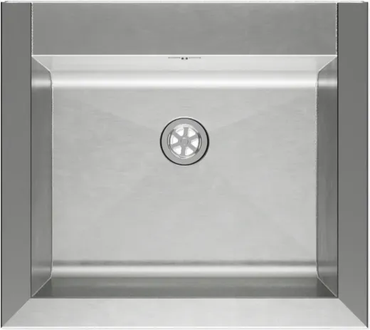KUNe Arbeits-/ Mehrzweckbecken Alevum 45 KWB25-45 wandh�ngend gekantetes und geschwei�tes Ausgussbecken (Beckentiefe 250mm)
