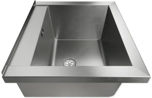 KUNe Arbeits-/ Mehrzweckbecken Alevum 45 KWB25-45 wandh�ngend gekantetes und geschwei�tes Ausgussbecken (Beckentiefe 250mm)