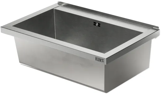 KUNe Arbeits-/ Mehrzweckbecken Alevum 65 KWB25-65 wandh�ngend gekantetes und geschwei�tes Ausgussbecken (Beckentiefe 250mm)