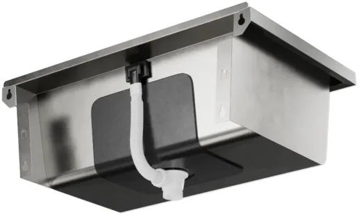 KUNe Arbeits-/ Mehrzweckbecken Alevum 65 KWB25-65 wandh�ngend gekantetes und geschwei�tes Ausgussbecken (Beckentiefe 250mm)