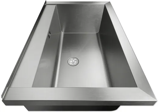 KUNe Arbeits-/ Mehrzweckbecken Alevum 65 KWB25-65 wandh�ngend gekantetes und geschwei�tes Ausgussbecken (Beckentiefe 250mm)