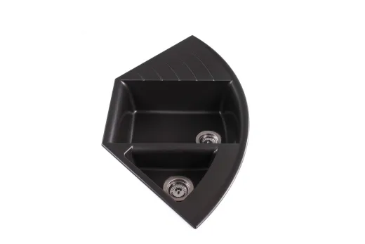 ❎ SCHOCK Kchensple Lotus C 150 Cristadur Nano-Granitsple / Ecksple mit Drehexcenter