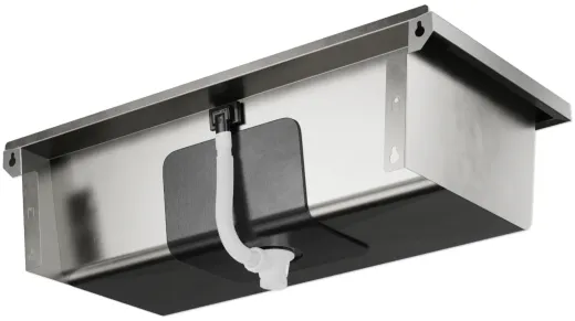 KUNe Arbeits-/ Mehrzweckbecken Alevum 85 KWB25-85 wandh�ngend gekantetes und geschwei�tes Ausgussbecken (Beckentiefe 250mm)