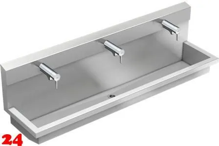 KWC PROFESSIONAL Planox Waschplatzeinheit mit F5L Therm Thermostat Einhebel Waschbatterie PL18ULT für Wandmontage Breite 1800mm (3600013131) KWC PROFESSIONAL Planox Waschplatzeinheit mit F5L Therm Thermostat Einhebel Waschbatterie PL18ULT für Wandmontage Breite 1800mm (3600013131)