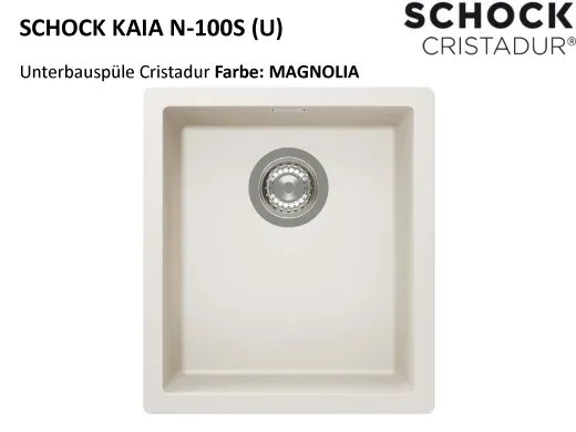 SCHOCK K�chensp�le Kaia N-100S-U Cristadur� Nano-Granitsp�le / Unterbausp�le mit Drehexcenter