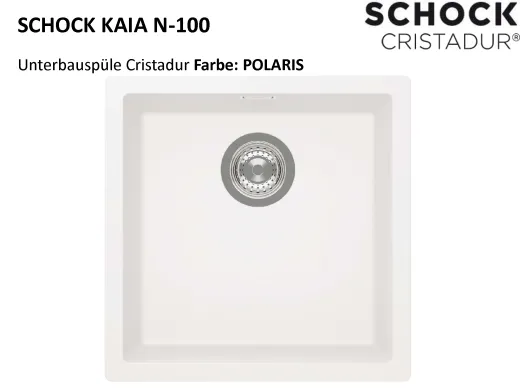SCHOCK K�chensp�le Kaia N-100-U Cristadur� Nano-Granitsp�le / Unterbausp�le mit Drehexcenter