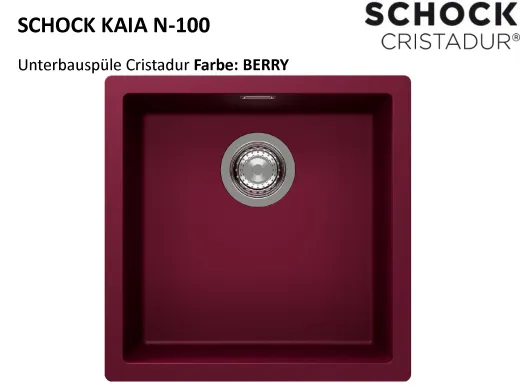 SCHOCK K�chensp�le Kaia N-100-U Cristadur� Nano-Granitsp�le / Unterbausp�le mit Drehexcenter