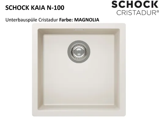 SCHOCK K�chensp�le Kaia N-100-U Cristadur� Nano-Granitsp�le / Unterbausp�le mit Drehexcenter