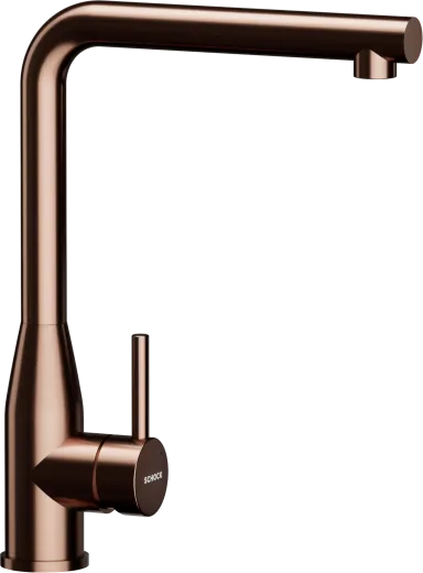 SCHOCK K�chenarmatur Copper geb�rstet Einhebelmischer Oberfl�che: Kupferfarben mit Festauslauf 360� schwekbarer Auslauf
