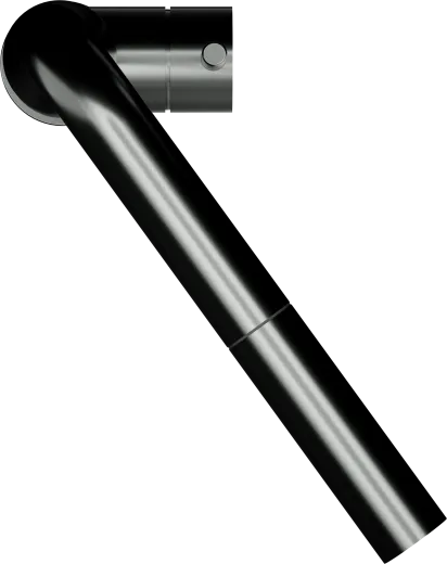 SCHOCK K�chenarmatur Keto Gunmetal Einhebelmischer Oberfl�che: Schwarz matt mit Zugauslauf 180� schwenkbarer Auslauf
