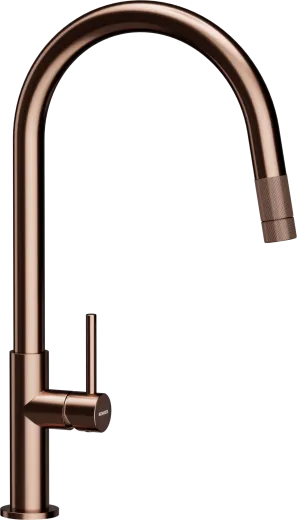 SCHOCK K�chenarmatur Talia Copper Einhebelmischer / Sp�ltischarmatur Oberfl�che: Kupferfarben mit Zugauslauf mit verdeckter Auszugsbrause