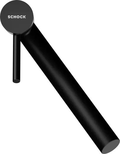 SCHOCK K�chenarmatur Altos-S Schwarz Einhebelmischer Oberfl�che: Cristadur� Farbe mit Zugauslauf 120� schwenkbarer Auslauf
