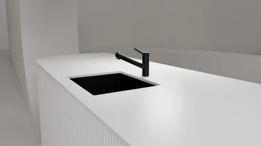 SCHOCK K�chenarmatur Altos-S Schwarz Einhebelmischer Oberfl�che: Cristadur� Farbe mit Zugauslauf 120� schwenkbarer Auslauf