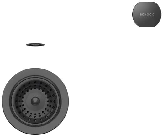 SCHOCK Kchensple Mono N-100 FB Cristadur Nano-Granitsple flchenbndig mit Drehexcenter