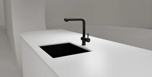 SCHOCK K�chenarmatur Epos Cristadur� Classic Line Einhebelmischer Zugauslauf 180� schwenkbarer Auslauf