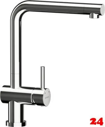SCHOCK K�chenarmatur Epos W Chrom Einhebelmischer mit Festauslauf 360� schwenkbarer Auslauf Vorfenstermontage