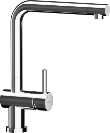 SCHOCK K�chenarmatur Epos W Chrom Einhebelmischer mit Festauslauf 360� schwenkbarer Auslauf Vorfenstermontage