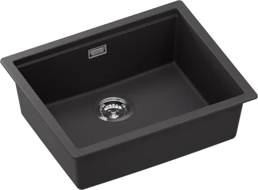 SCHOCK K�chensp�le Kiruna N-100L-FB Cristadur� Nano-Granitsp�le fl�chenb�ndig Green Line mit Drehexcenter