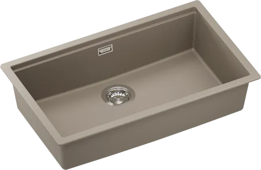 SCHOCK K�chensp�le Kiruna N-100XL-FB Cristadur� Nano-Granitsp�le fl�chenb�ndig Green Line mit Drehexcenter