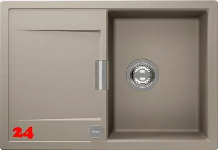 SCHOCK K�chensp�le Mono D-100S Cristadur� Nano-Granitsp�le / Einbausp�le Green Line mit Drehexcenter