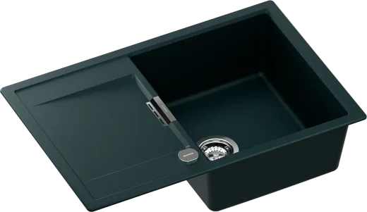 SCHOCK K�chensp�le Mono D-100 Cristadur� Nano-Granitsp�le / Einbausp�le Green Line mit Drehexcenter