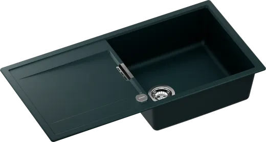 SCHOCK K�chensp�le Mono D-100L Cristadur� Nano-Granitsp�le / Einbausp�le Green Line mit Drehexcenter