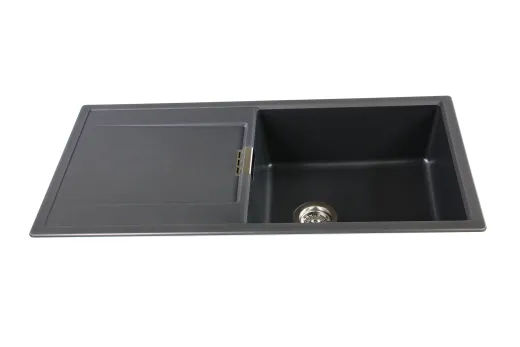 SCHOCK K�chensp�le Mono D-100L Cristadur� Nano-Granitsp�le / Einbausp�le Green Line mit Drehexcenter