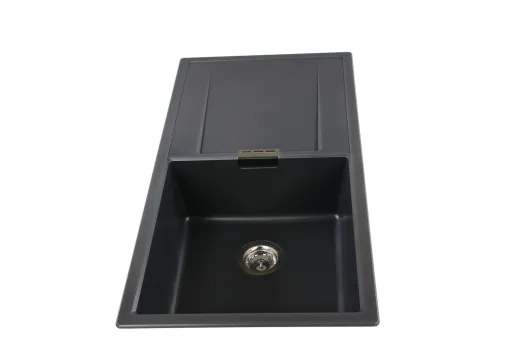 SCHOCK K�chensp�le Mono D-100L Cristadur� Nano-Granitsp�le / Einbausp�le Green Line mit Drehexcenter