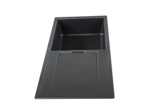 SCHOCK K�chensp�le Mono D-100L Cristadur� Nano-Granitsp�le / Einbausp�le Green Line mit Drehexcenter