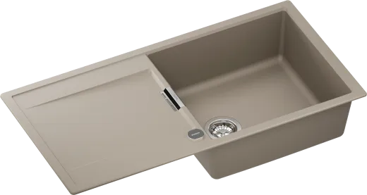 SCHOCK K�chensp�le Mono D-100L Cristadur� Nano-Granitsp�le / Einbausp�le Green Line mit Drehexcenter