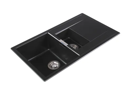 SCHOCK K�chensp�le Mono D-150 Cristadur� Nano-Granitsp�le / Einbausp�le Green Line mit Drehexcenter
