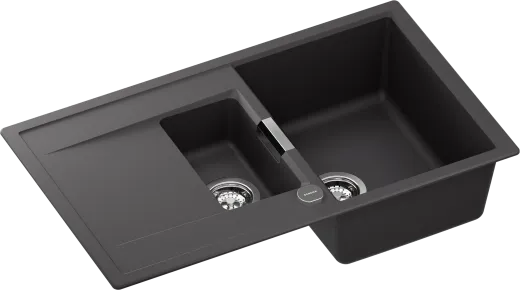 SCHOCK K�chensp�le Mono D-150 Cristadur� Nano-Granitsp�le / Einbausp�le Green Line mit Drehexcenter